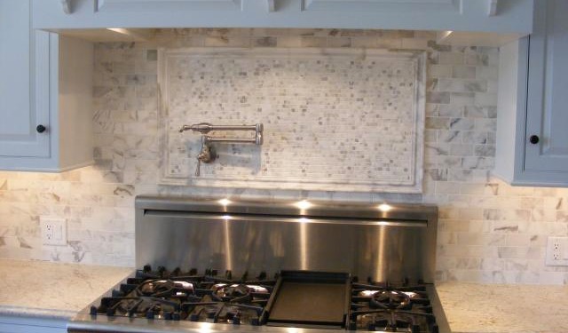 Marble Tile Backsplash